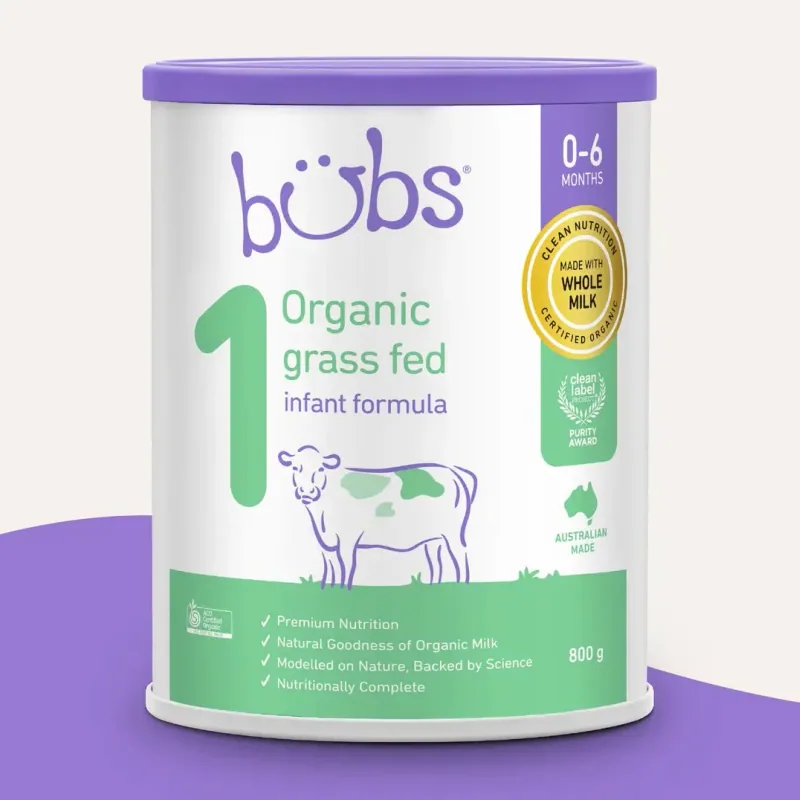 Bubs Organic Grass Fed Stage 1, Bubs Australia