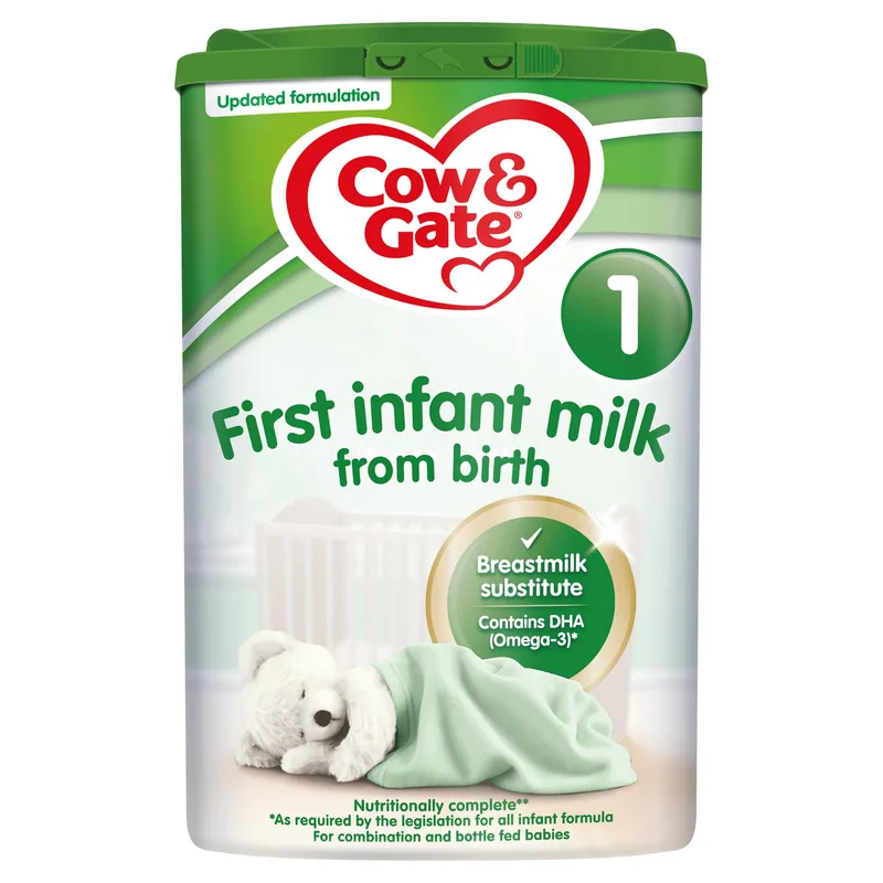 Cow & Gate First Infant Milk card