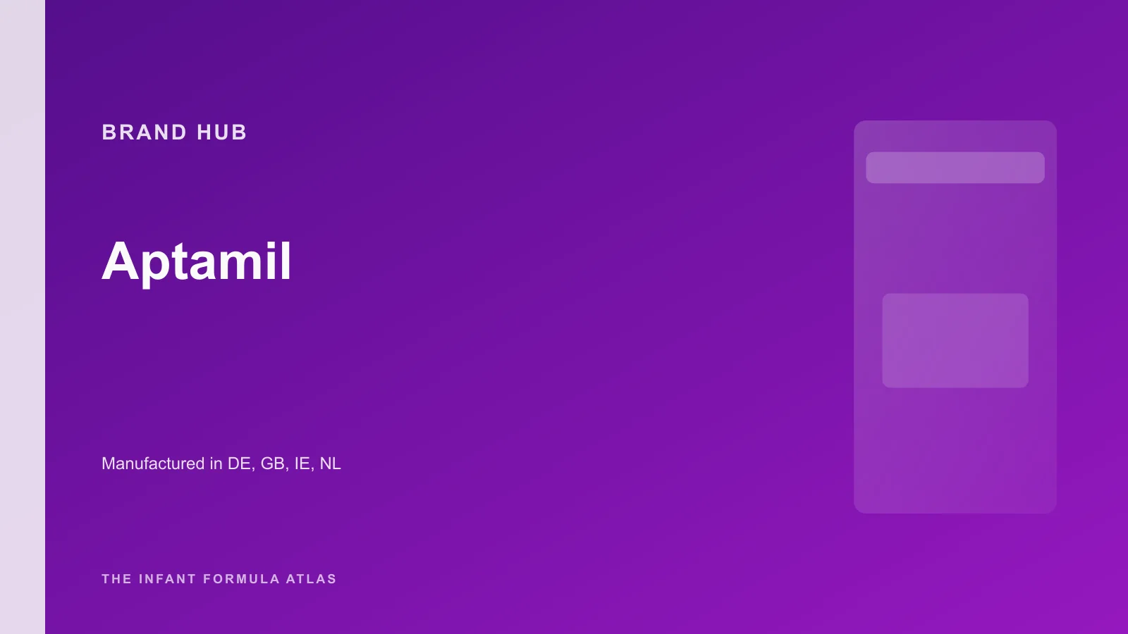 Aptamil brand hub hero