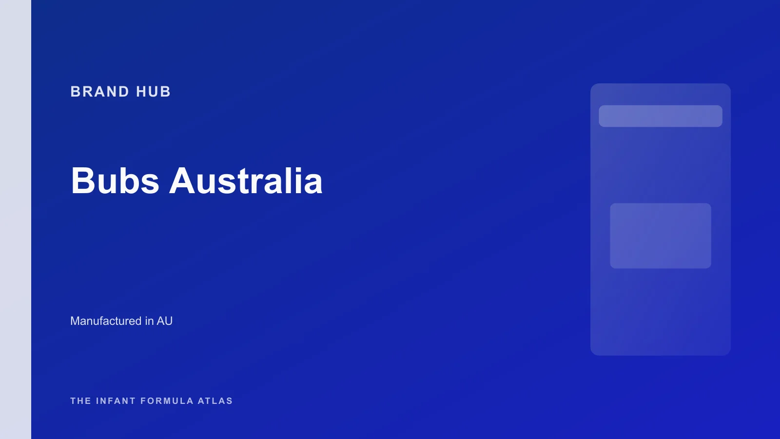 Bubs Australia brand hub hero