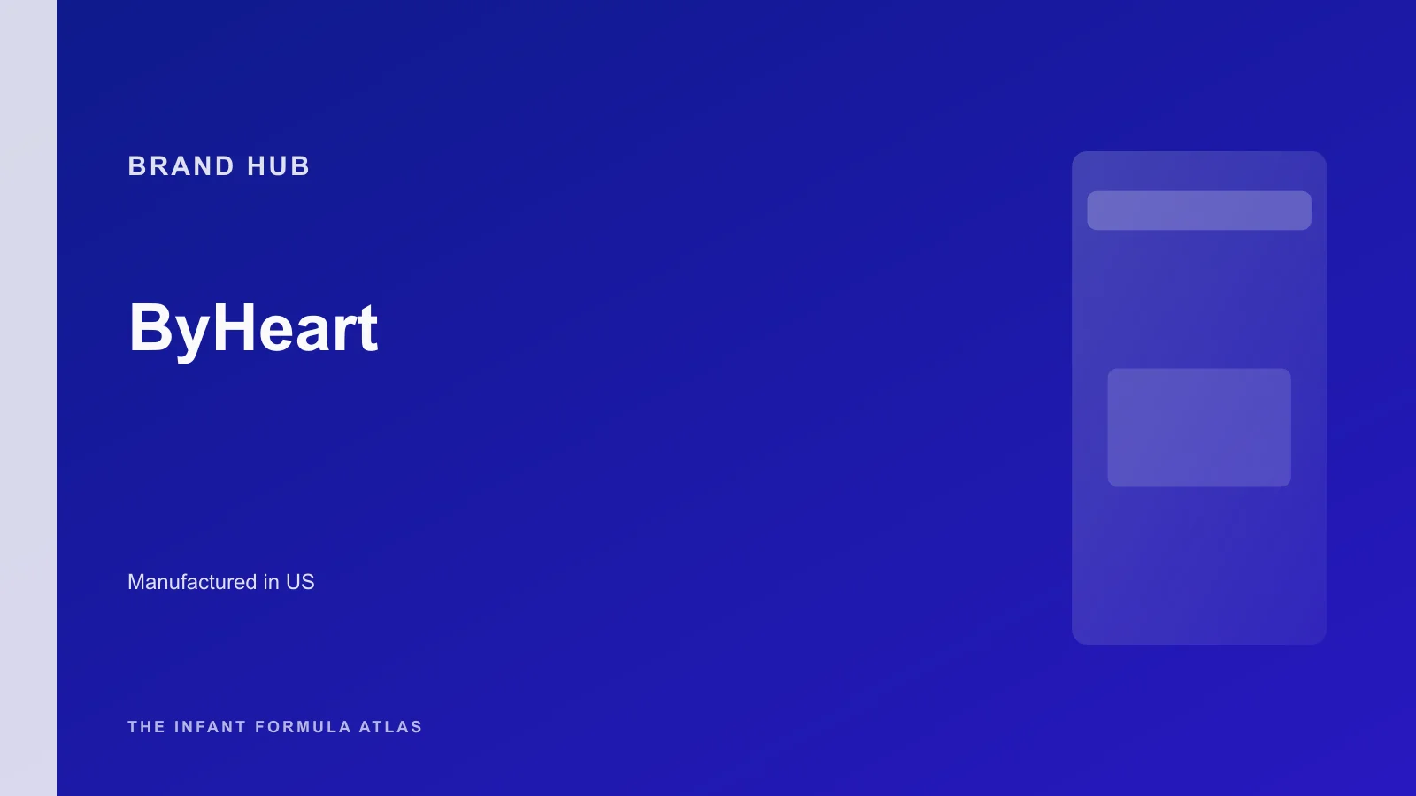 ByHeart brand hub hero