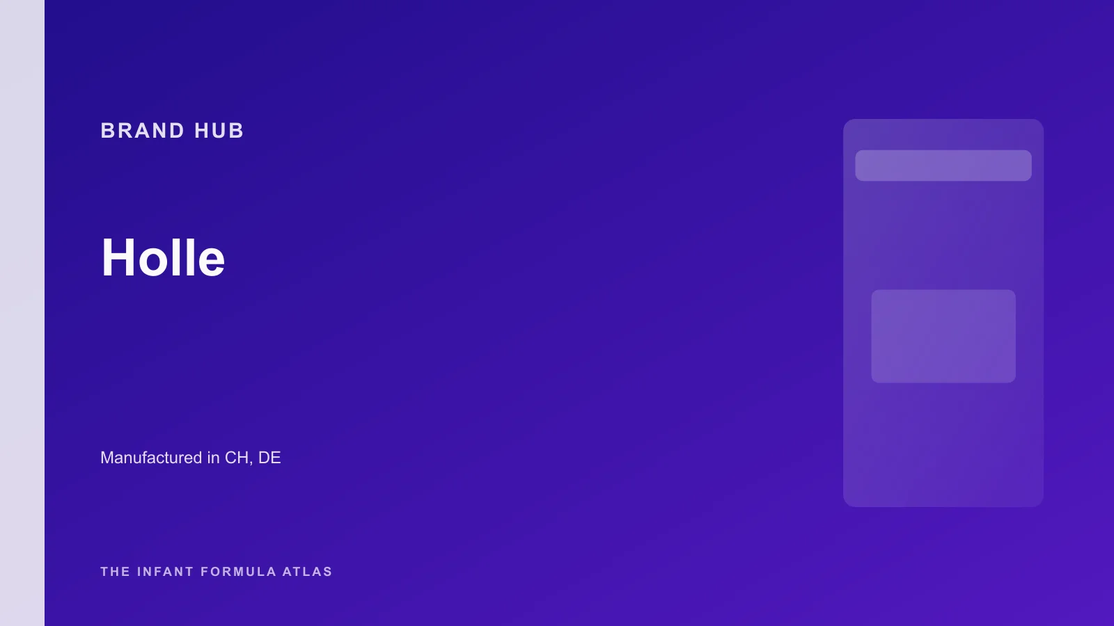 Holle brand hub hero