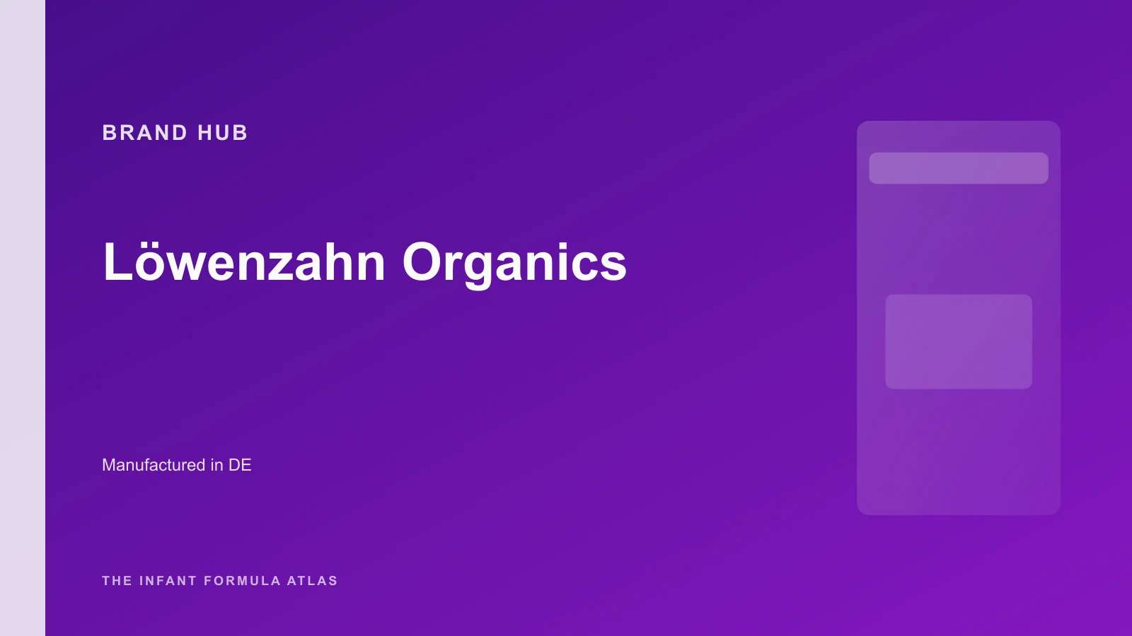 Löwenzahn Organics brand hub hero