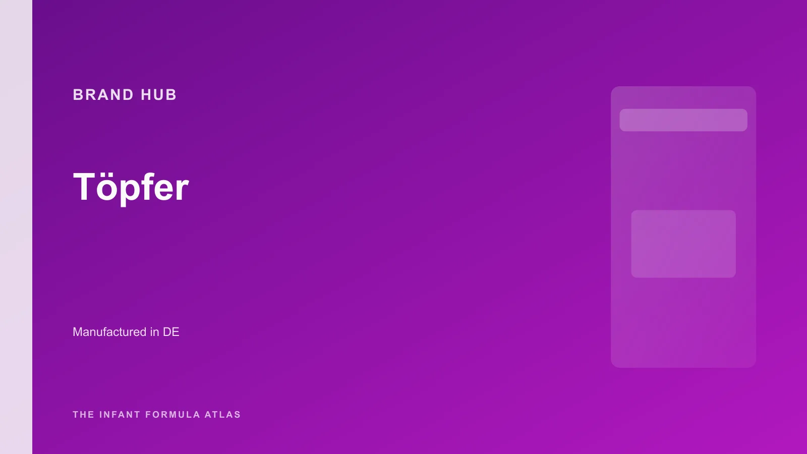 Töpfer brand hub hero
